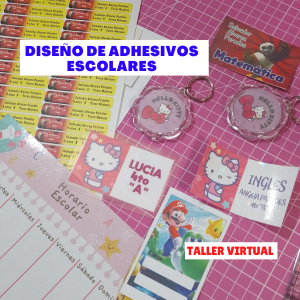 Taller virtual diseño de adhesivos escolares